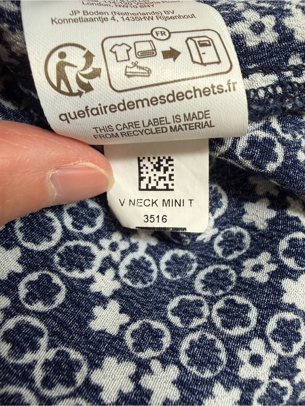 Boden V-Neck Mini Tea Dress 12P - Picture 11 of 12
